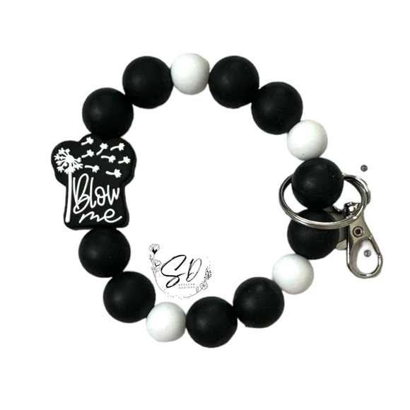 Blow Me Silicone Wristlet Keychain, 6 3/4 inch - Picture 2 of 3